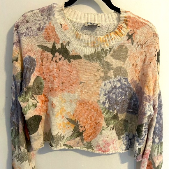 Show Me Your Mumu Cropped Knit Sweater Size Small - Picture 1 of 5